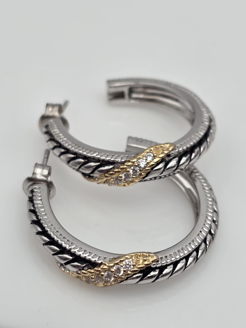 Sterling Silver 925 Hoop Earrings DSMK